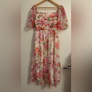 Abercrombie & Fitch Midi floral dress size L